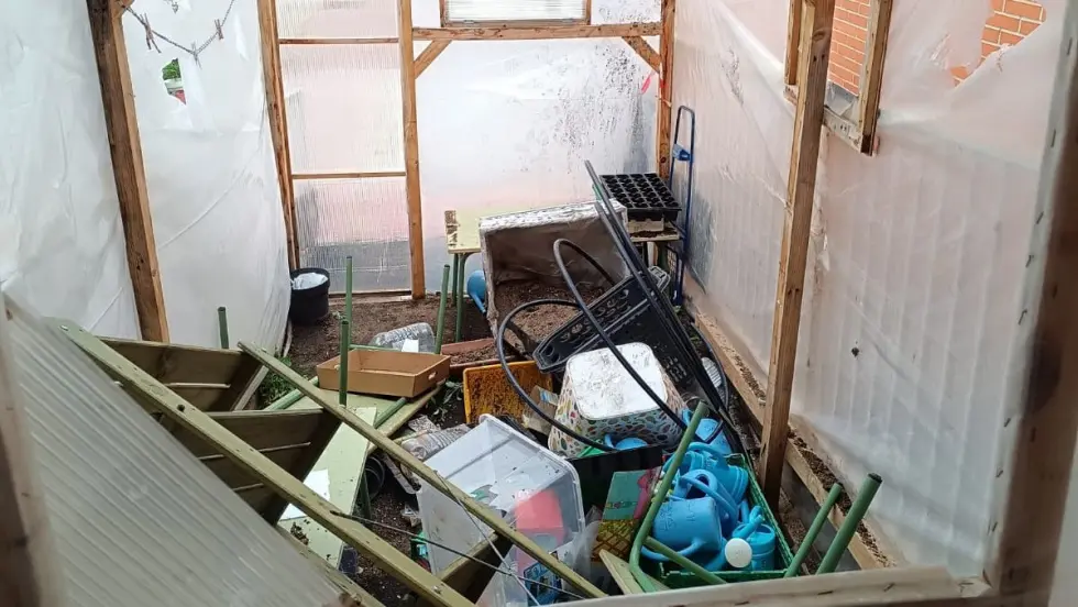 Destrozan el invernadero del colegio Eloy Saavedra de Ciempozuelos